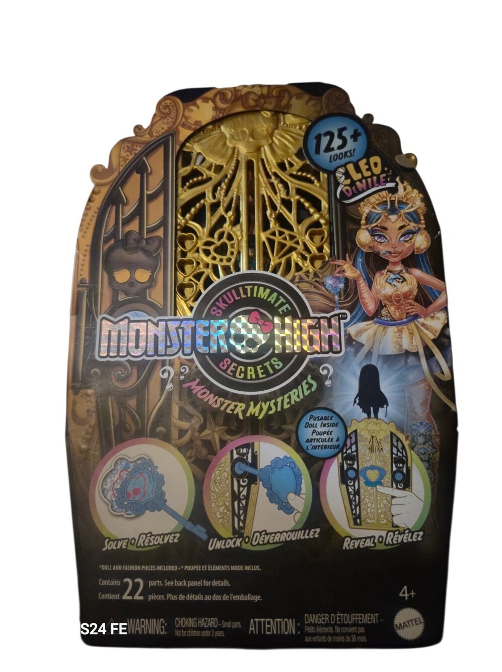 Monster High Skullltimates Secrets Cleo de Nile Gold Kids Costume Accessory Doll
